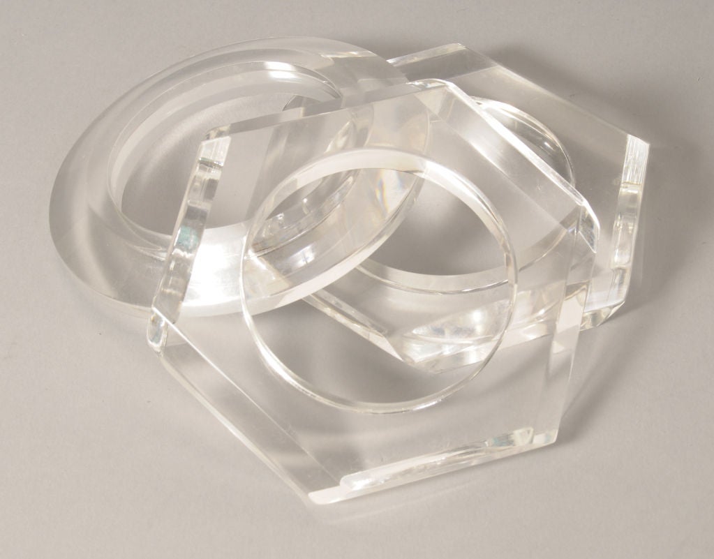 Set of 3 Lucite Bangles