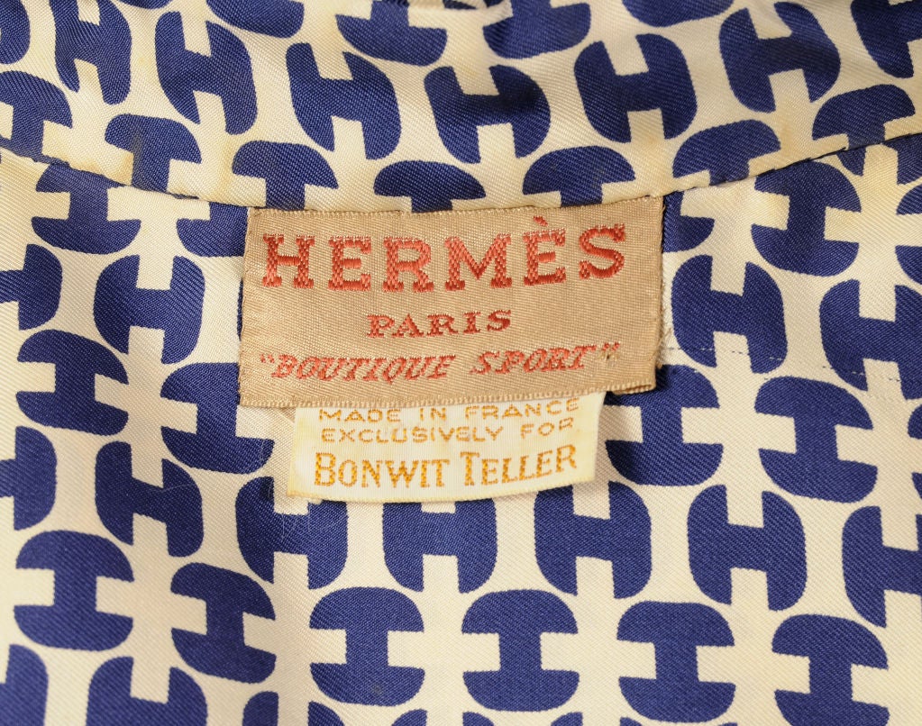 Hermes Silk Dress at 1stdibs
