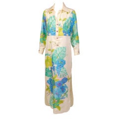 Tina Leser Original Floral Print Silk Dress 3
