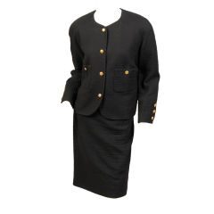 Vintage Chanel Quilted Cotton Suit