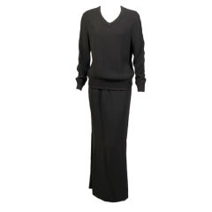 Valentino Haute Couture Silk Top, Long Skirt and Matching Pants 5