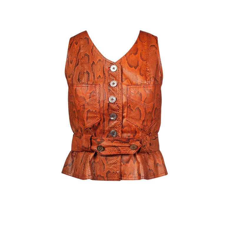 Jean Muir Python Vest