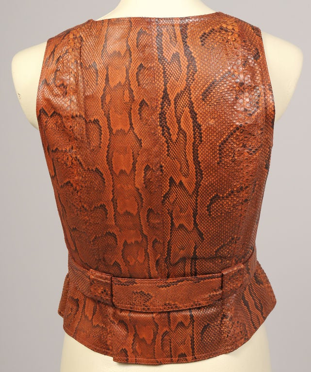 Jean Muir Python Vest 1