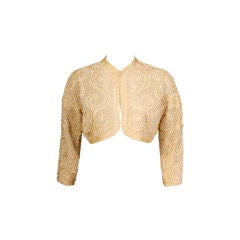 Beaded Chiffon Jacket