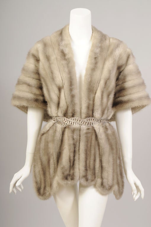 Silver Mink Wrap