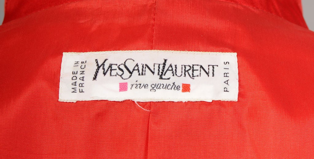 Yves Saint Laurent Satin Trench Coat For Sale 2