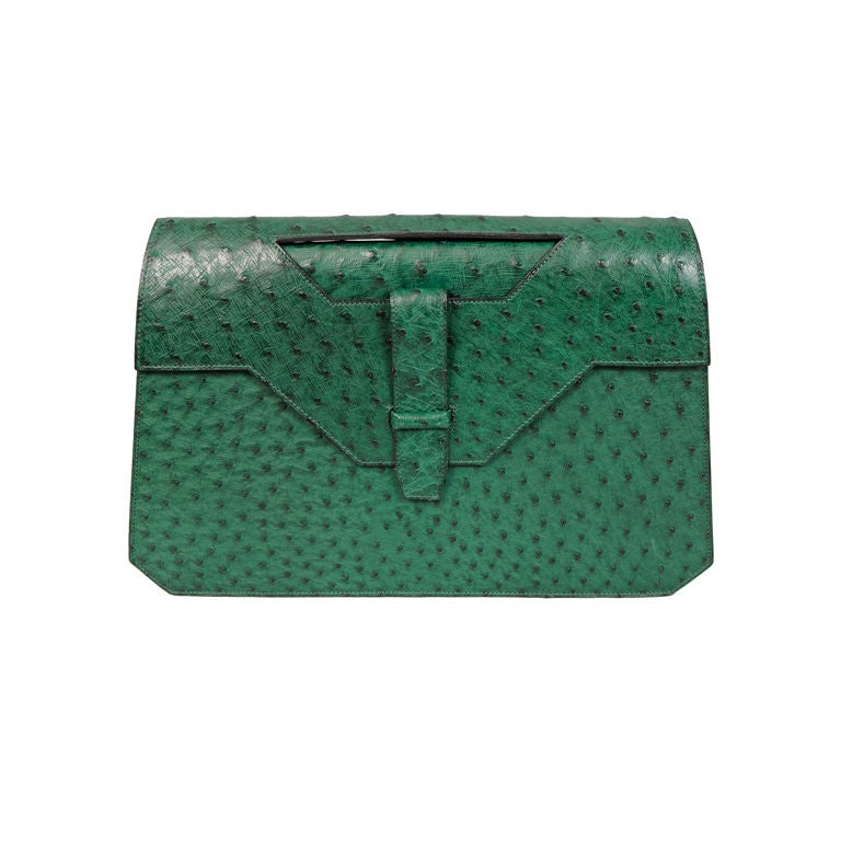 Harel, Paris Oversized Ostrich Clutch