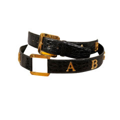 Used Bill Blass Alphabet Belt
