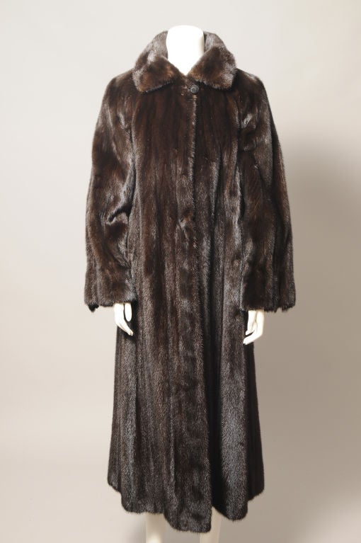 Women's Black Willow Mink Coat