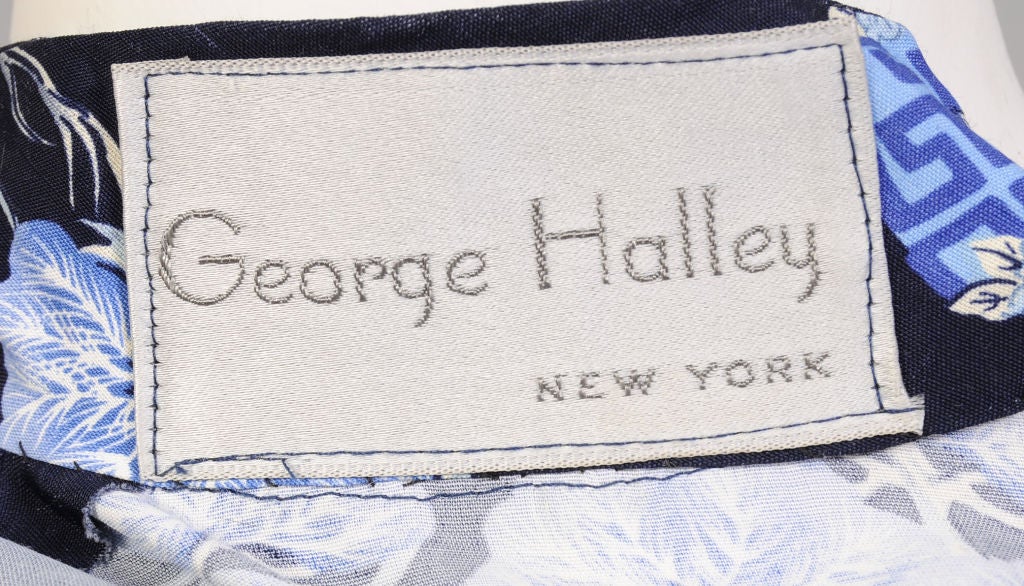 George Halley Oriental Print Dress 3