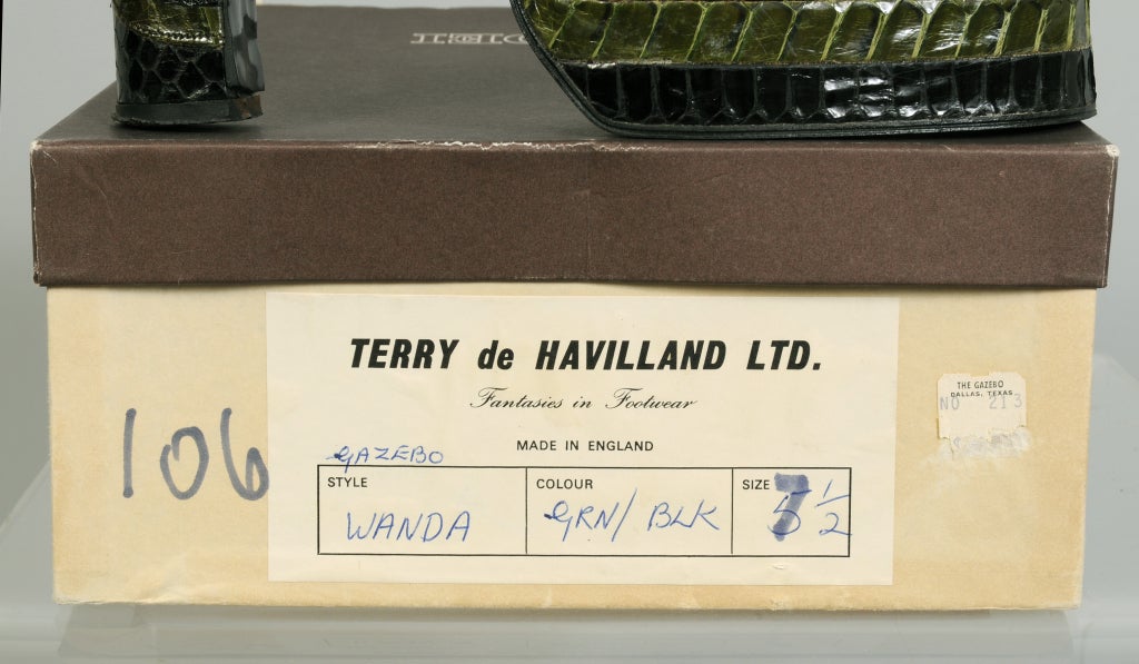 Terry de Haviland 1970's Vintage Snakeskin Platforms 3
