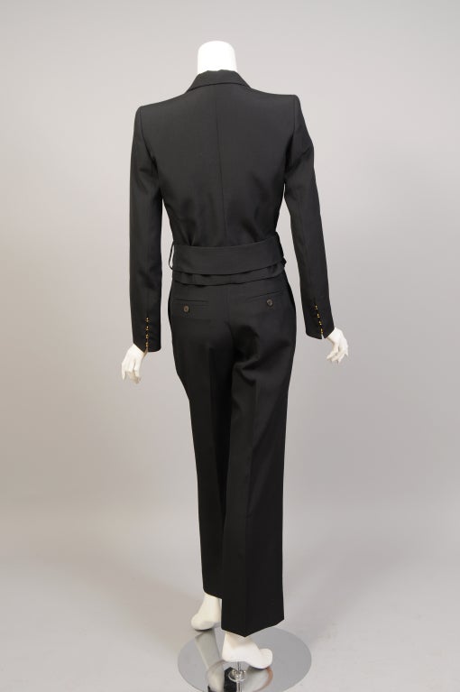 Women's Yves Saint Laurent Cropped Jacket and Matching Pants, Appears Unworn