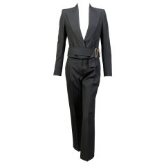 Yves Saint Laurent Cropped Jacket and Matching Pants, Appears Unworn