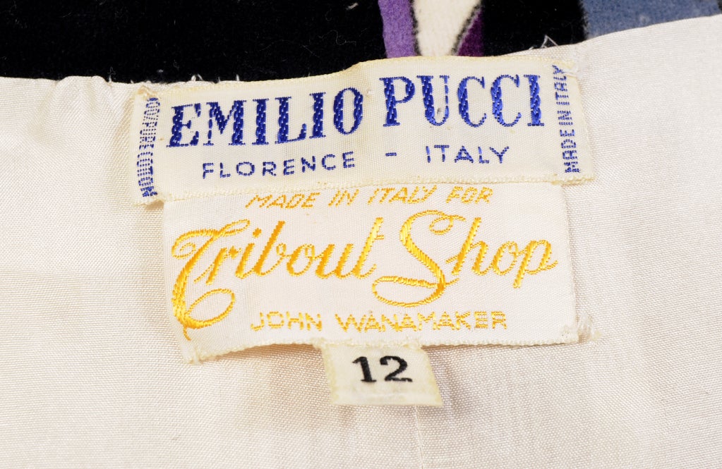 1960's Pucci Velvet Zip Front Caftan 2