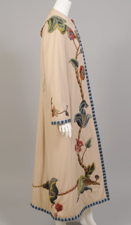 Women's Crewel Embroidered Coat