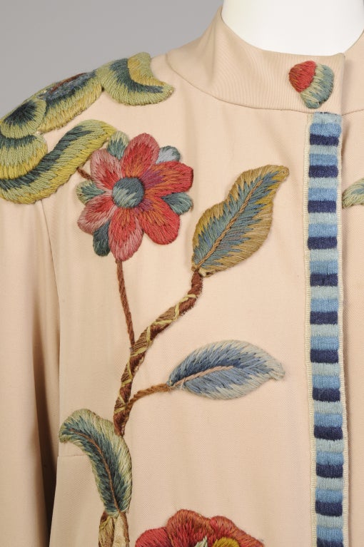 Crewel Embroidered Coat 2