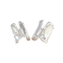 Used Rare Elsa Peretti Pair of Long Bone Cuffs