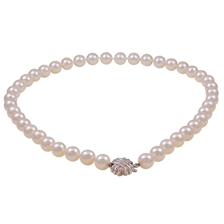Tiffany & Co. 8.5-9mm Cultured Pearl Necklace
