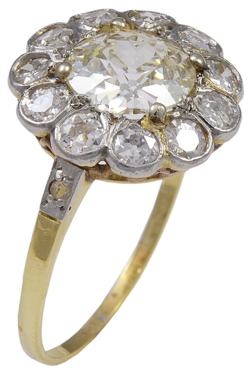 victorian old mine cut diamond ring