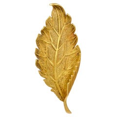 Tiffany & Co. Gold Leaf Brooch
