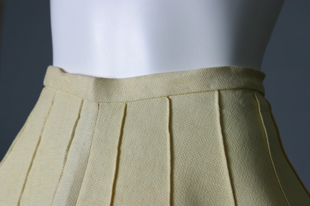 1950s Original Italian straw corolle skirt For Sale 2