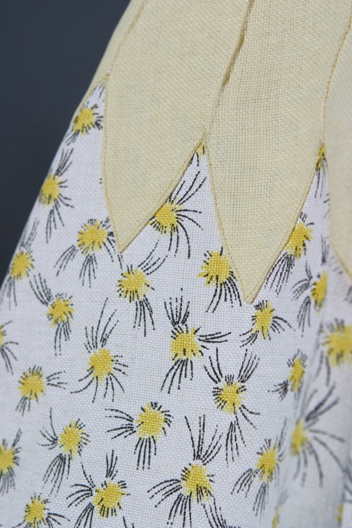 1950s Original Italian straw corolle skirt For Sale 3