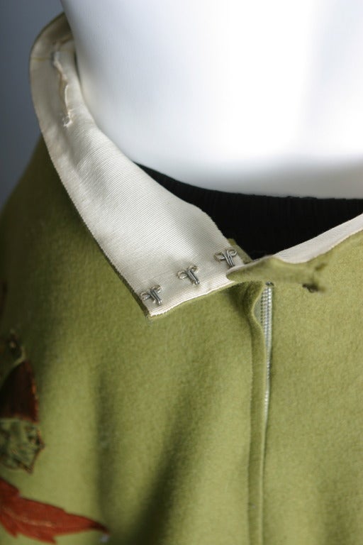 1950s Lanvin - Castillo ''chalet '' appliqué and embroidered skirt For Sale 6