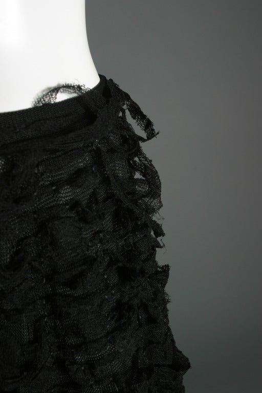 Women's 2001 Tom FORD for Yves Saint Laurent long frayed guipure skirt For Sale