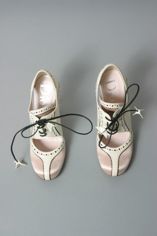 dior heels white