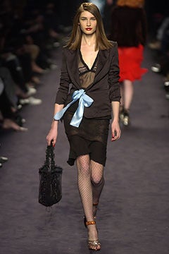 TOM FORD for YSL collector boudoir black net lace and leather hand bag