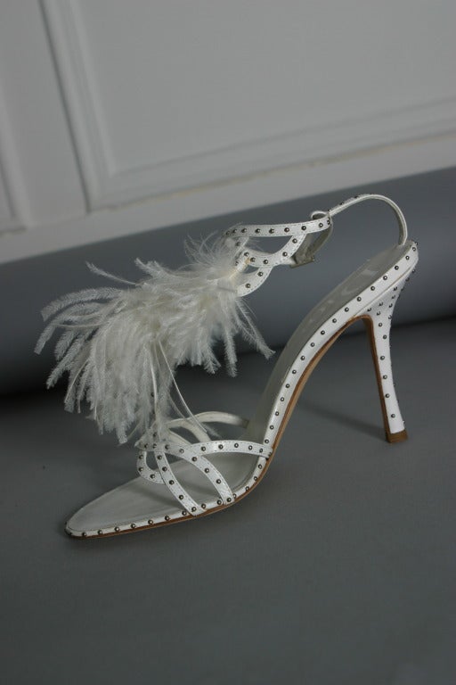 dior feather heels