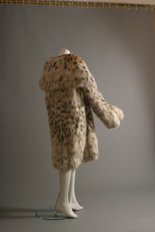 REBECCA exceptional Montana Lynx fur coat For Sale 1