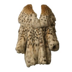REBECCA exceptional Montana Lynx fur coat