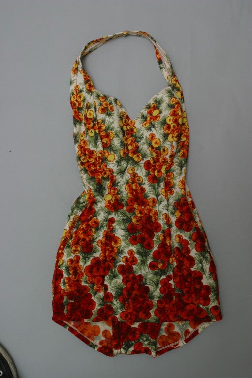 1950's Gorgeous French brand new original swimsuit