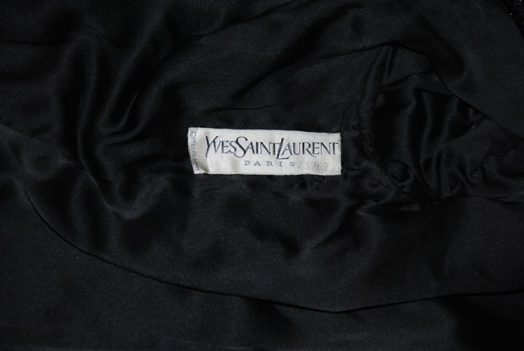 1978 SAINT LAURENT HAUTE COUTURE herringbone sequin jacket For Sale 6