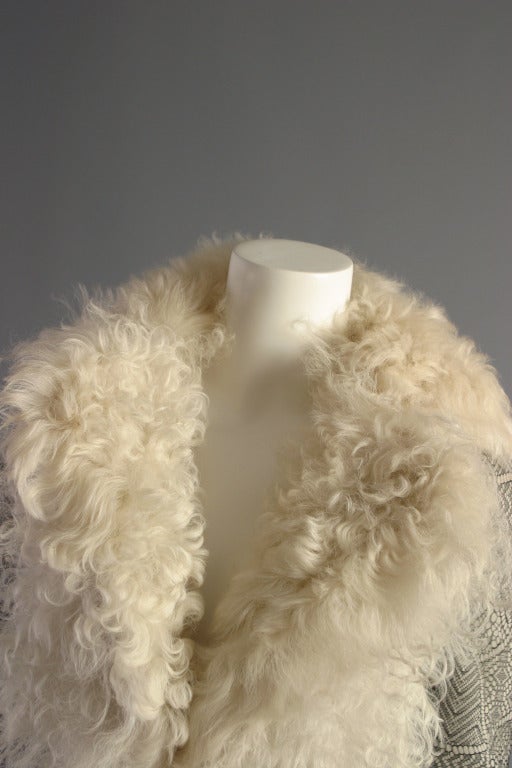 2003 stunning  DIOR ''Czarina'' lambskin and lace maxi coat For Sale 2