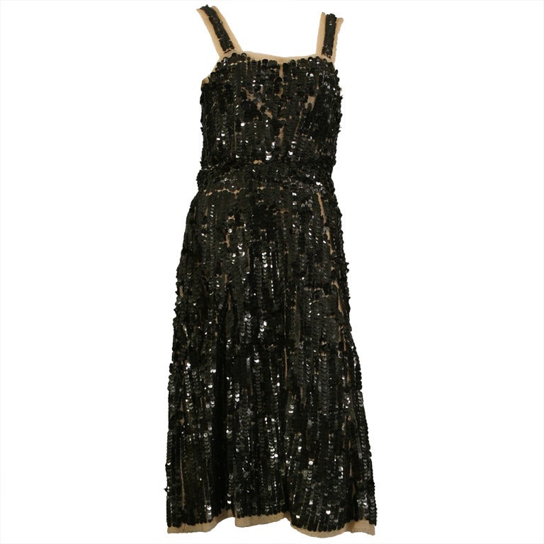 2008 Lanvin' sequined cocktail dress at 1stdibs