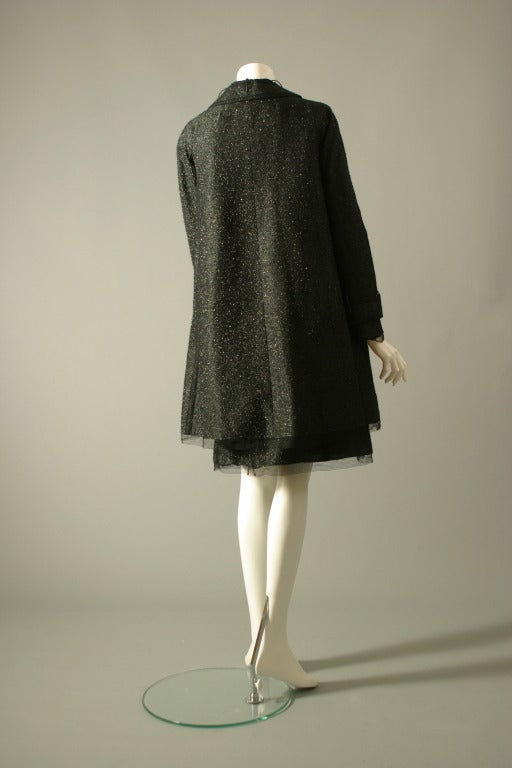 2005 ROCHAS COUTURE shimmering lurex and tulle evening ensemble In New Condition For Sale In Newark, DE