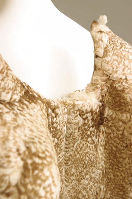 1930s Unusual sculptural sea gull feather cape For Sale 2