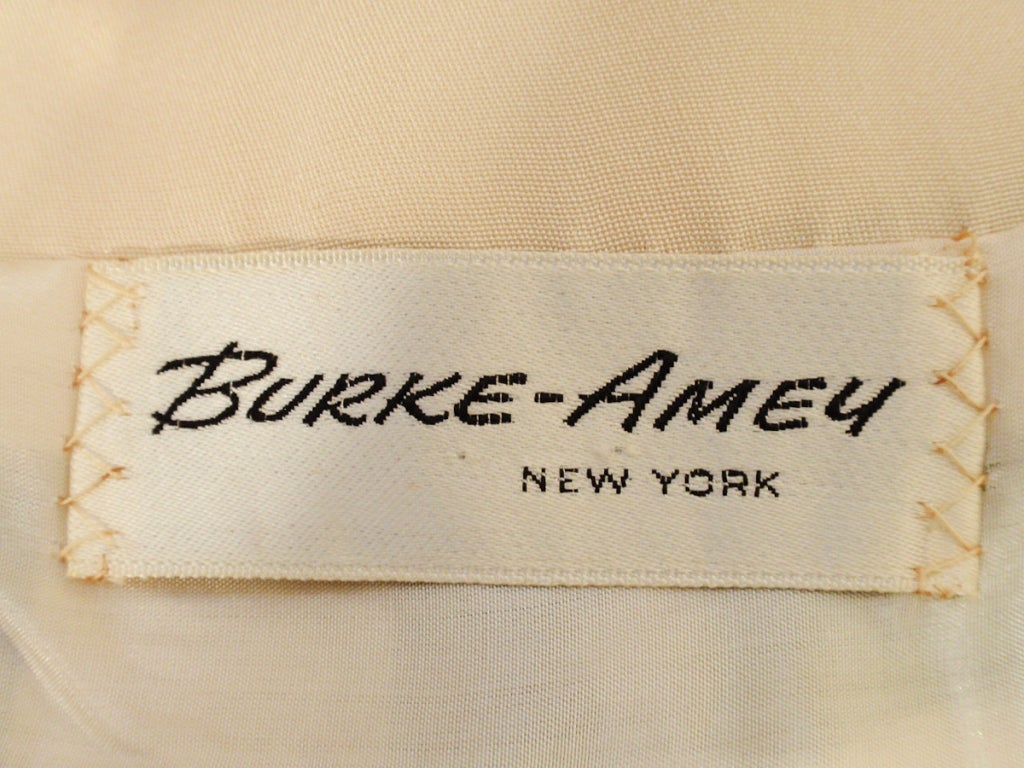 Burke-Amey Empire Print Crepe Dress w/ Wrap