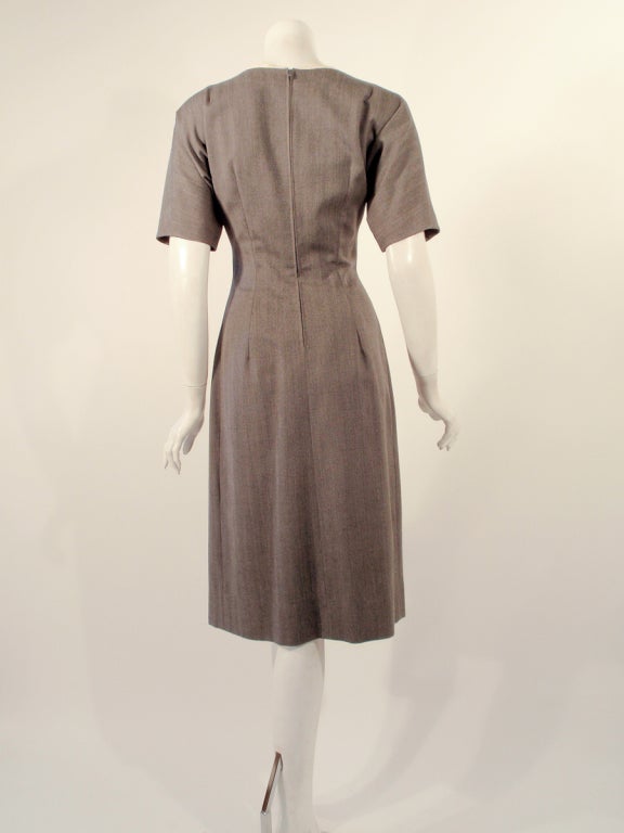 Madame Gres Vintage 2 pc. Gray Fitted Jacket & Dress Ensemble 4