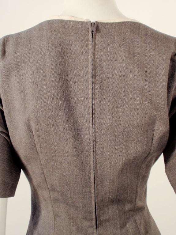 Madame Gres Vintage 2 pc. Gray Fitted Jacket & Dress Ensemble 7