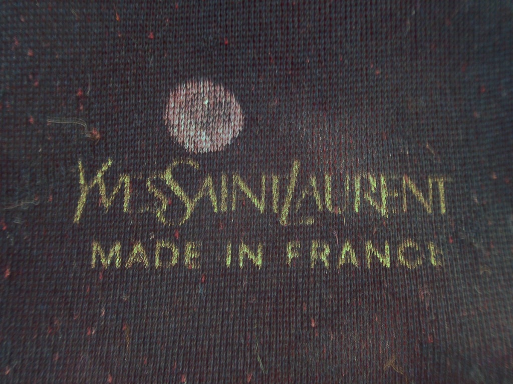 Yves Saint Laurent Red Leather Gloves w/ Persian lamb cuffs