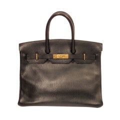 Hermes Black Birkin 35 cm Bag