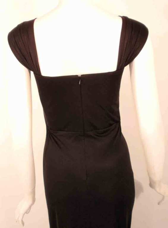 Elizabeth Mason Couture - Robe « Uta » en jersey de soie noir en vente 4