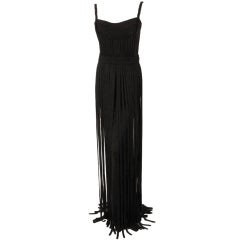 Elizabeth Mason Couture Black "No Strings Attached" Gown size 4