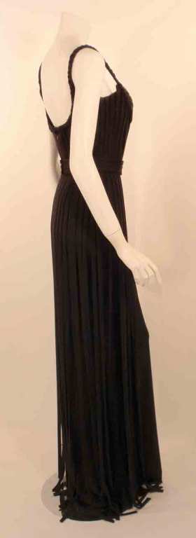 Elizabeth Mason Couture - Robe noire « No Strings Attached », fabriquée sur commande Pour femmes en vente