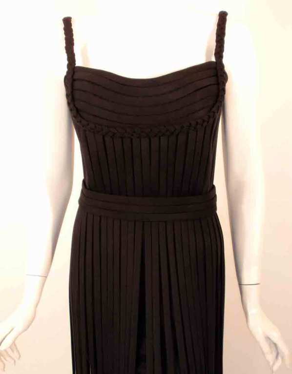 Elizabeth Mason Couture - Robe noire « No Strings Attached », fabriquée sur commande en vente 2