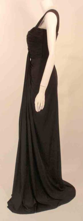 Elizabeth Mason Couture Black Silk Jersey 