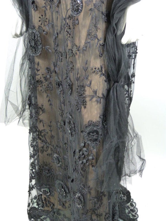 Oscar de la Renta Black Lace Dress 1